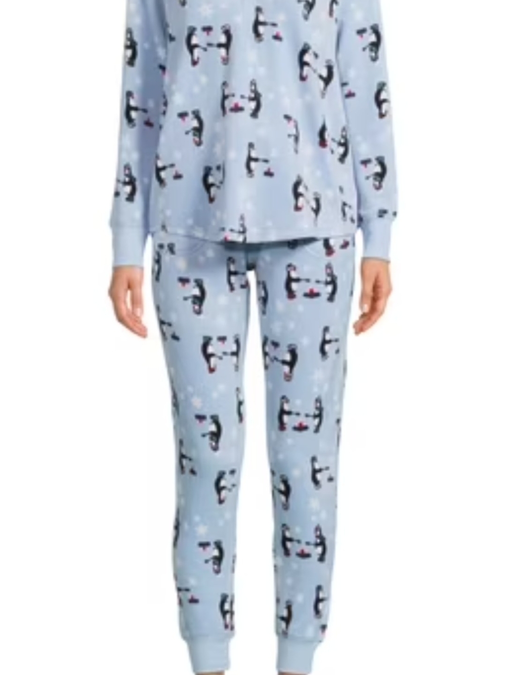Penguin Print Pajama Set